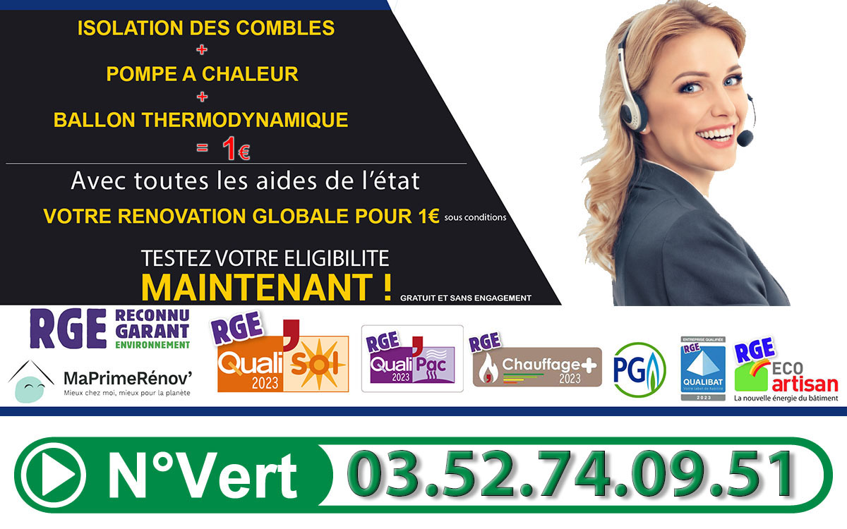 Isolation des combles 1 euro Nuisement sur Coole 51240